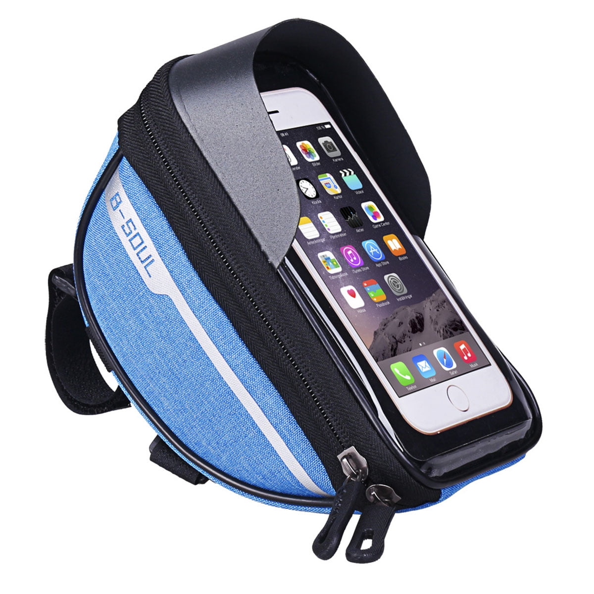 Waterproof Bicycle Bike 6.5" Mount Phone Holder Case Bag Pouch Cover for Mobiles 
