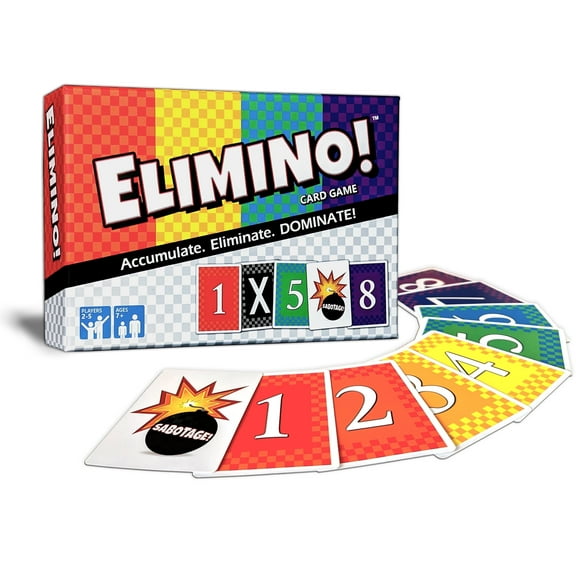 Elimino Family Card Game – Fun, Fast & Strategic Play for Ages 7  | 2 to 5 Players | Created by Kids, Loved by Families
