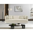 thumbnail image 2 of Meridian Furniture Alder Cream Velvet Sofa, 2 of 17