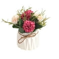 thumbnail image 1 of Flores artificiales, plantas verdes, plantas en macetas, pequeños adornos, decoración de salón, comedor, bonsái, 1 of 5