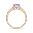 thumbnail image 2 of ANGARA Natural Cushion 2.45 ct Tanzanite Cocktail Ring with Diamonds in 14K Rose Gold for Women (Size-9x7mm) | December Birthstone, Anniversary, Jewelry Gift for Women | Natural Tanzanite Ring, 2 of 8