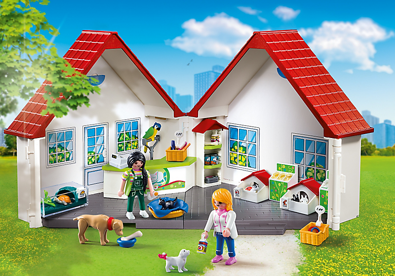 playmobil take along pet store