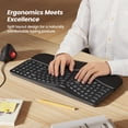 thumbnail image 2 of Teclado ergonómico inalámbrico Nulea Split con reposamuñecas negro, 2 of 7