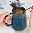thumbnail image 4 of ThrottleT-24 oz Large Ceramic Coffee mugs, Extra Large Tea and Coffee Cups, Large Handle Design, Big Coffee Mug for Office and Home, Microwave and Diahwasher Safe. (24 oz star blue), 4 of 11