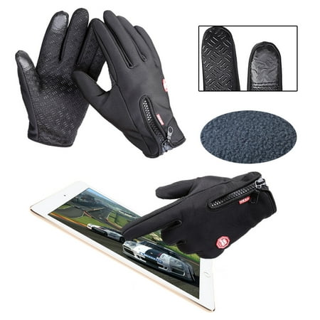 Windproof Touch Screen Long Finger Gloves For Smart Phone Skiing Cycling Bike Bicycle Motor Riding Sports (Best Cycling Gloves For Long Rides)