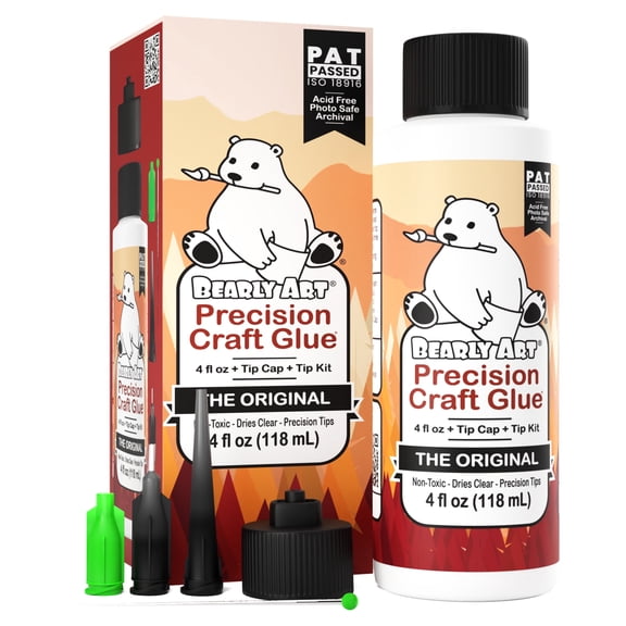 Bearly Art Precision Craft Glue THE ORIGINAL, Clear, 4 oz