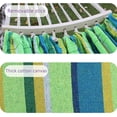 thumbnail image 4 of Hamaca de jardín para adultos, hamaca tejida de macramé bohemio para 2 personas con barra de equilibrio, hamacas portátiles antivuelco adecuadas para acampar y hacer senderismo en interiores y exterio, 4 of 5
