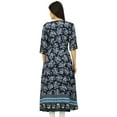 thumbnail image 4 of Bimba Womens 2 Piece Designer Flaired kurta Indian Clothing Printed Cotton Kurti Dress, 4 of 7