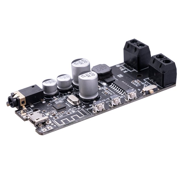 Placa de amplificador de potencia Placa de circuito de amplificador estéreo inalámbrico Compatible con Bluetooth 5.0 Módulo de amplificador de 2 canales, Negro Inevent EL004973-01B