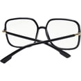 thumbnail image 3 of Woman's New Retro Blue Light Blocking Glasses Big frame Nerd Eyeglasses Frame Anti Blue Ray Computer Game Glasses Black, 3 of 14