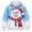 v#267Light Blue624, variant on RGGEEUN Dog Pouch Hoodies Pet Carrier Hoodies Christmas Reindeer Graphic Long Sleeve Hooded Pullover with Pocket Mens Sweatshirt for Small Pets Daily Walking,M
