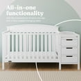 thumbnail image 3 of Graco Benton 4-in-1 Convertible Baby Crib and Changer, White, 3 of 14