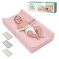 thumbnail image 1 of Alfombrilla Cambiadora Kopi Baby Impermeable de Cuero Vegano Rosa, 1 of 8