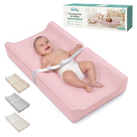 Alfombrilla Cambiadora Kopi Baby Impermeable de Cuero Vegano Rosa