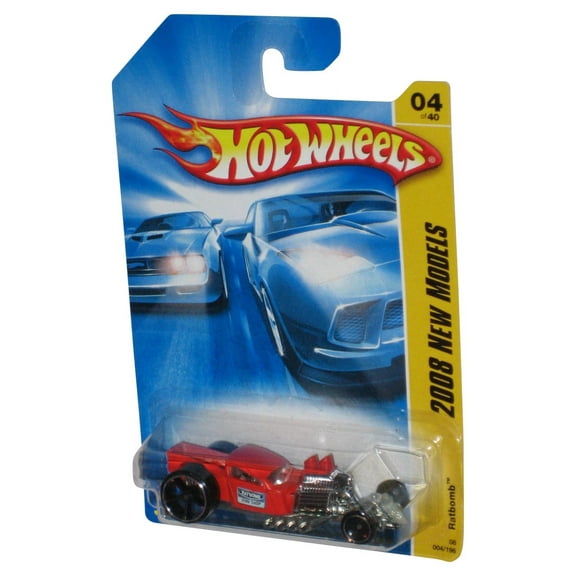 Hot Wheels 2008 New Models 4/40 Red Ratbomb Die-Cast Toy Car 004/196