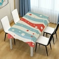 thumbnail image 3 of Yayeee Tablecloths for Rectangular Tables 60 x 60 inch Party Table Cover, Light Blue Pattern, 3 of 6