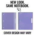 thumbnail image 2 of Mead 1 Subject Wide Ruled Notebook, 8" x 10.5", Pastel Lilac, Poly, Spiral, 100 Sheets, 2 of 7