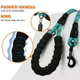 thumbnail image 3 of Taglory Rope Dog Leash with Comfortable Padded Handle, 6ft Reflective Dog Leash, Turq, 3 of 7