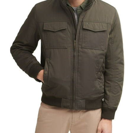 Men's Dockers® 2-Pocket Bomber Jacket Color: Army Green Size: XXL