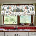 thumbnail image 5 of Ryvnso Wild Trees and Car Curtains Sets Short Curtain Rod Pocket Half Window Cafe Farmhouse Tier 2 Panels 57"W x 36"L, 5 of 7
