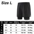 thumbnail image 2 of Pantalones cortos para correr 2 en 1 para hombre con forro, pantalones cortos de entrenamiento Dry Fit con bolsillos, 2 of 5
