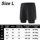 thumbnail image 2 of Pantalones cortos para correr 2 en 1 para hombre con forro, pantalones cortos de entrenamiento Dry Fit con bolsillos, 2 of 5
