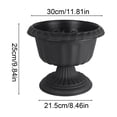 thumbnail image 3 of Plastic Planter Pot for Indoor Outdoor, Vintage Style Decorative Flower Pot with Drainage Holes, Lightweight Hydroponic Tower Plant Container for Home Patio Garden, 3 of 6
