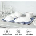 thumbnail image 7 of Blue Mountain Dish Drying Mat, Absorbent Microfiber Pad Protector For Kitchen Counter Top Mat Dish Drainboard 18x24in Home Decor, 7 of 7