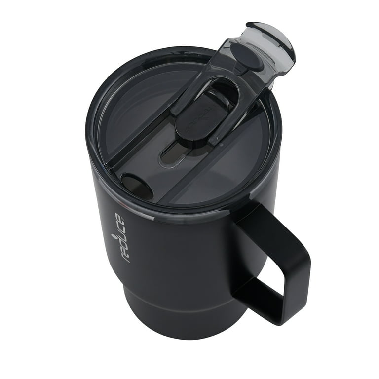 Reduce Vacuum Insulated Stainless Steel Hot1 Mug with Lid and Handle,  Linen, 18 oz. 
