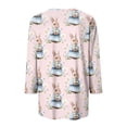 thumbnail image 5 of HAVUITYY Easter 3/4 Sleeve Sweaters for Women, Cute Printed Womens Lightweight Crew-neck Tops, Women's Spring Loose Pullover, 5 of 5
