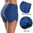 thumbnail image 3 of Attraco Swimsuit Bottoms For Women Fitness Boardshorts Wilde Waistband Tankini Bottoms, 3 of 7