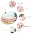 thumbnail image 5 of PiccoCasa 47"x70" Cotton Throw Blanket Cable Knit Decorative Blanket, Pink, 5 of 8