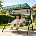 thumbnail image 3 of Outdor Outdoor Porch Swing Cover With Adjustable Ceiling Outdoor Terrace Gliding Swing Without Heavy Bracket Suitable For Terrace Backyard Garden (Without  Swing), 3 of 3