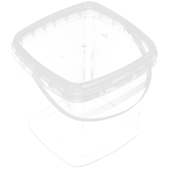 FENGGUIQU Transparent PP Food Storage Bucket and Bottle Washing Basin for Parties, 1 Piece