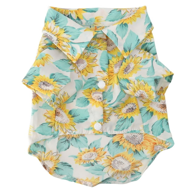 Dnzceghtig Camisetas de verano para mascotas, protección solar de girasol, suave, transpirable, agradable a la piel, ropa para mascotas, perros y gatos