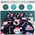 thumbnail image 6 of Duvet Cover Queen Size Snowman Christmas Tree Elk 3 Pcs Duvet Cover Set Bedding Sets Queen Soft Breathable, 6 of 6