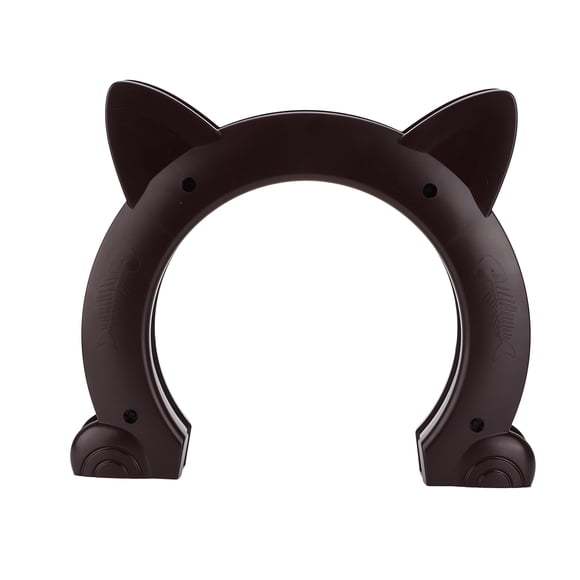 <font Color="#fd9727">Luocute Puerta Interior de la Puerta de Gato, Puerta de Plástico en Forma de Cátea de Mascotas Atraviesa la Puerta Con Patrón de Huesos de