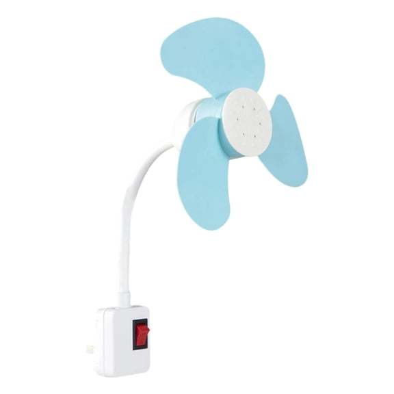 Zguuel Wall Mounted Fan, USB Powered Small Wall Fan, Space Saving Quiet Cooling Fan with 3 Speeds for Home Kitchen Bedroom Office