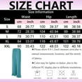 thumbnail image 3 of felwors Women's High-Waisted Wide Leg Pants with Ruffled Hem – Soft Lounge Joggers for Home & Casual Wear, Drawstring Waist & Pockets（Black， XL）, 3 of 8