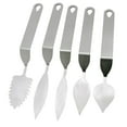 thumbnail image 4 of MasteelfCA 5pcs Chocolate Spatula Chocolate Molds Leaf Feather Cutter Mousse Cake Baking Tool (Small Feather + Big Feather + Round Leaf + Long Leaf + Toothed Leaf), 4 of 7