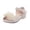 Beige, variant on Girls Dress Shoes Little Kid Low Heeled Open Toe Princess Non Slip Soft Comfortable Flower Shoes for Wedding Birthday Party Beige Size 11.5 Little Kid