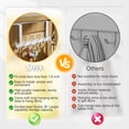 thumbnail image 3 of eZAKKA Over The Door Hooks, Stainless Steel Heavy Duty Door Hanger Holder for Hanging Coat Robe Hat Clothes Towels, White (Double Hook 6), 3 of 7