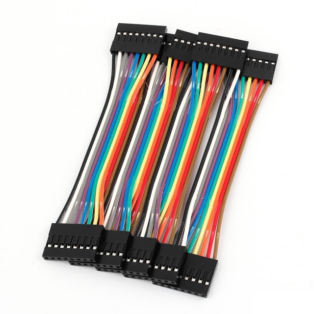 Cable de Jumper Conector Hembra a Hembra de 11cm 2.54mm 8-Pin 5 Pcs
