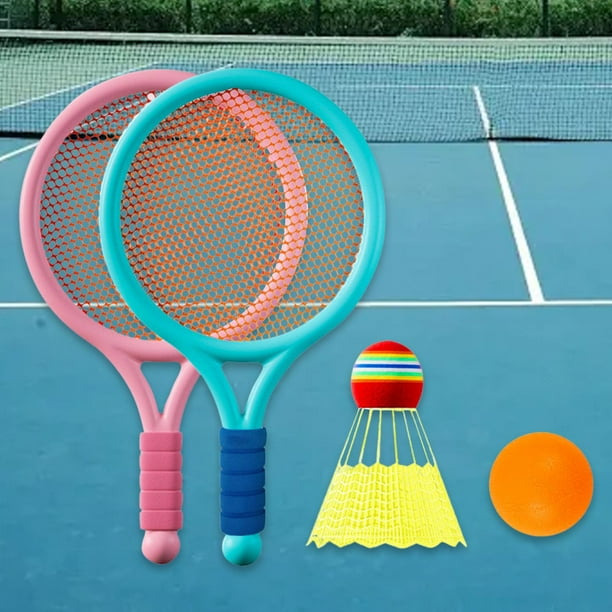 Juego de Tenis de Bádminton para Niños DYNWAVEMX Raqueta de Bádminton Juguete Interactivo Juego de Raquetas de Tenis para Entrenamiento de Niñas en El Patio