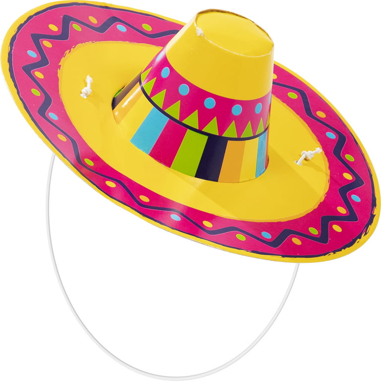 Way to Celebrate Sombrero Party Hats, 4 Count 