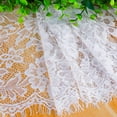 thumbnail image 2 of Dalrosia Lace Table Runner 13x120inch Table Runner for Wedding Table Overlay Floral Lace Table Runner White Lace Classy for Rustic Boho Bridal Decorations Christmas Table Runner Vintage, 2 of 6