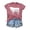 C-Watermelon Red145, variant on DHFJKG Graphic Tees For Women Funny Cow Print Summer Loose Fit Crew Neck Short Sleeve T Shirt Casual Versatile Tops