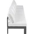 thumbnail image 4 of Meridian Furniture Nizuc White Outdoor Patio Modular Sofa, 4 of 9