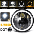 thumbnail image 2 of 4PCS 5.75'' Inch LED Headlights DRL for GMC C15/C1500 C25/C2500 C35/C3500 Pickup, 2 of 9