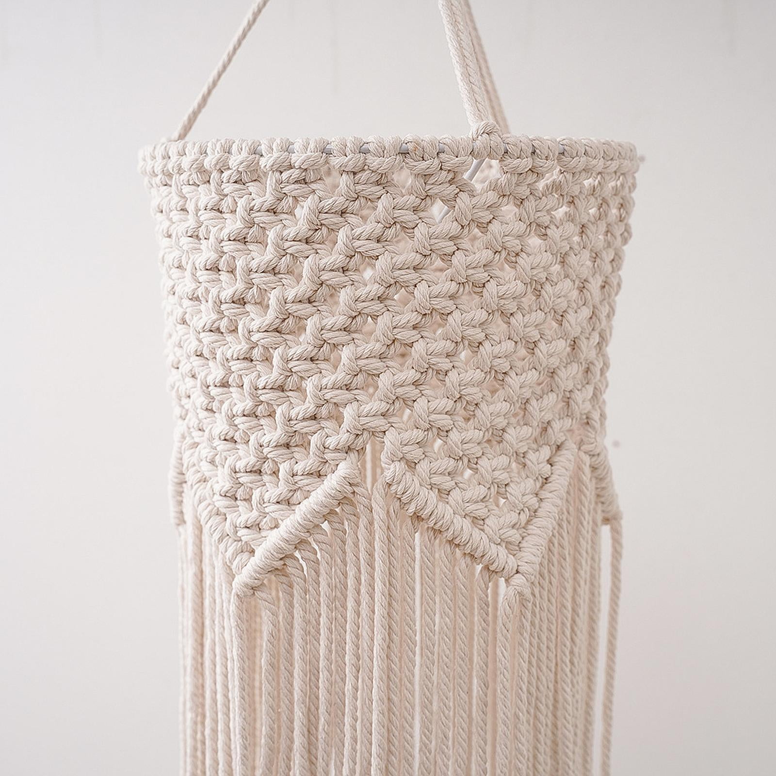Bothyi Boho Lamp Shade Chandelier Shade Modern Multifunctional with Tassel Woven Decor